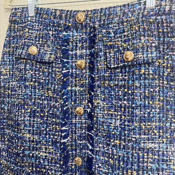 NWT Walter Baker Iliana Aurora Tweed Skirt Size 12 - Picture 4 of 7